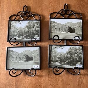 Decorative Black Metal Wall Photo Frame Set